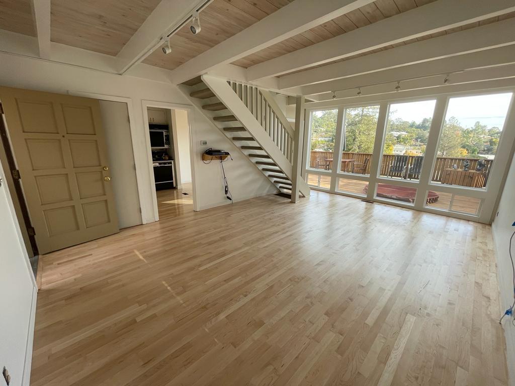 Room before hardwood flooring installation