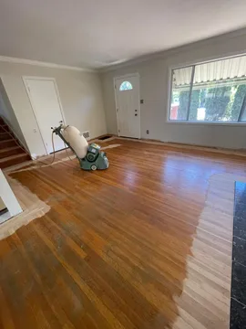 REDWOOD CITY PROJECT. REFINISHING EXISTING FLOORING, before, photo 2
